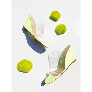 MARYAM NASSIR ZADEH PVC Patent Leather Wedge 40